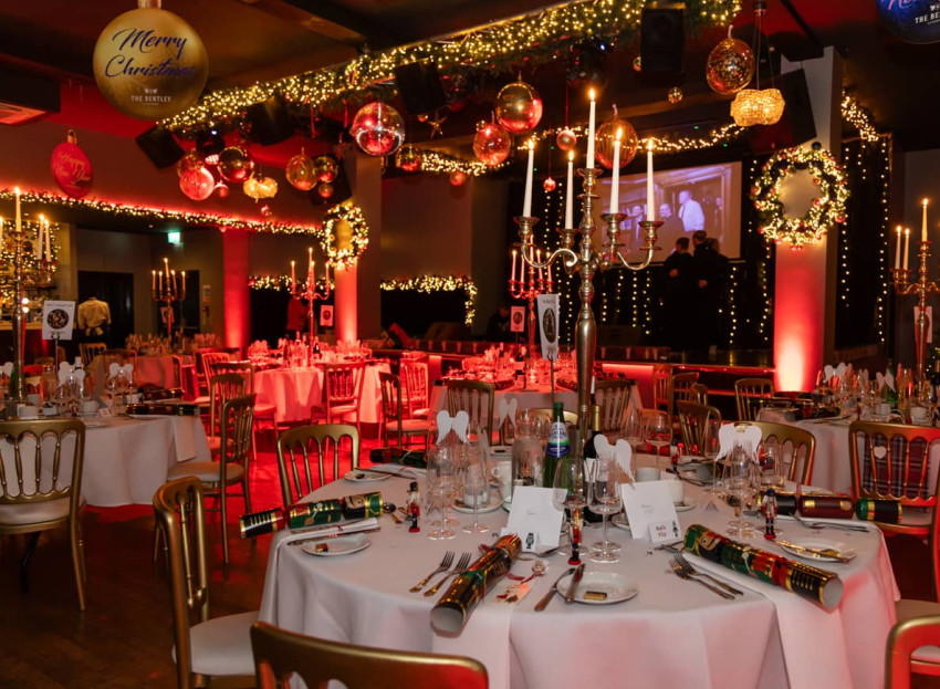 Inside a Christmas event at the Bentley Liverpool.